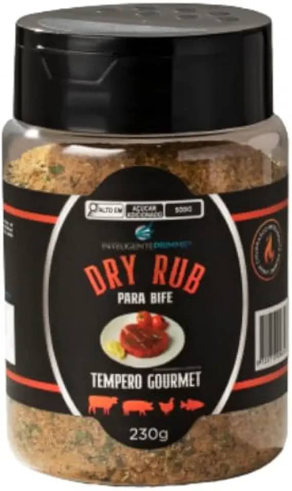Inteligente Primme - Tempero Gourmet para Bife 230g, Mistura Seca de Especiarias e Ervas, Realça Sabor Natural da Carne