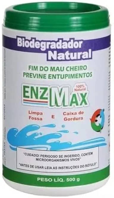 Enzmax Limpa Fossa Séptica E Caixa De Gordura Enzimas 500g