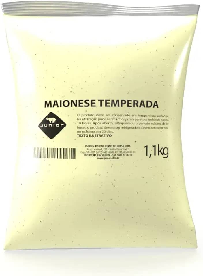 Maionese Temperada Junior Kerry Pouch 1,1kg Food Service
