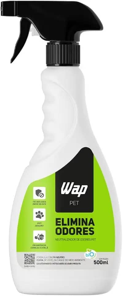 WAP Eliminador e Neutralizador de Odores Pet WAP ELIMINA ODORES PET 500ML, Branco e Verde