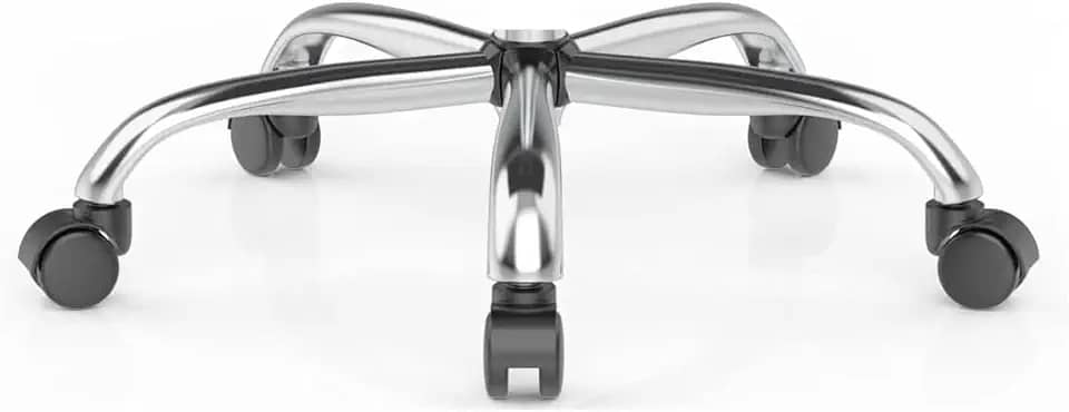 Base Estrela Gamer Presidente em Aço para Cadeira com Rodízios em Nylon 325 mm