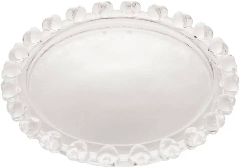 Mini Travessa Redonda de Cristal Coração 9,5cm x 1,5cm - Lyor