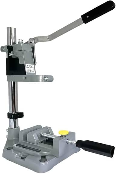 Suporte para Furadeira de Bancada Ajustável c/Morsa | Transforma Furadeira Manual 1/2" 3/8" em Coluna