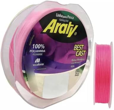 Linha Pesca Araty Best Cast Pescaria Esportiva Baixa Memória Alta Resistencia