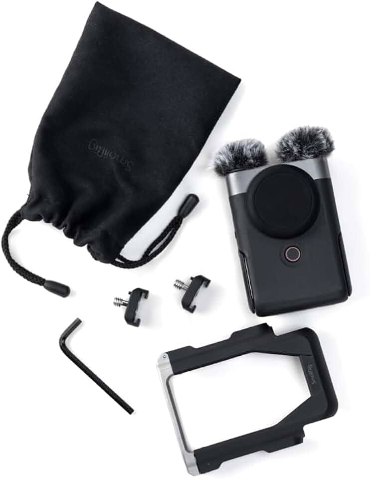 Canon Câmera Vlog PowerShot V10 para criadores de conteúdo, lente grande angular de 19 mm, sensor CMOS de 1 polegada, vídeo 4K, rastreamento facial, microfone embutido, estabilização de imagem,