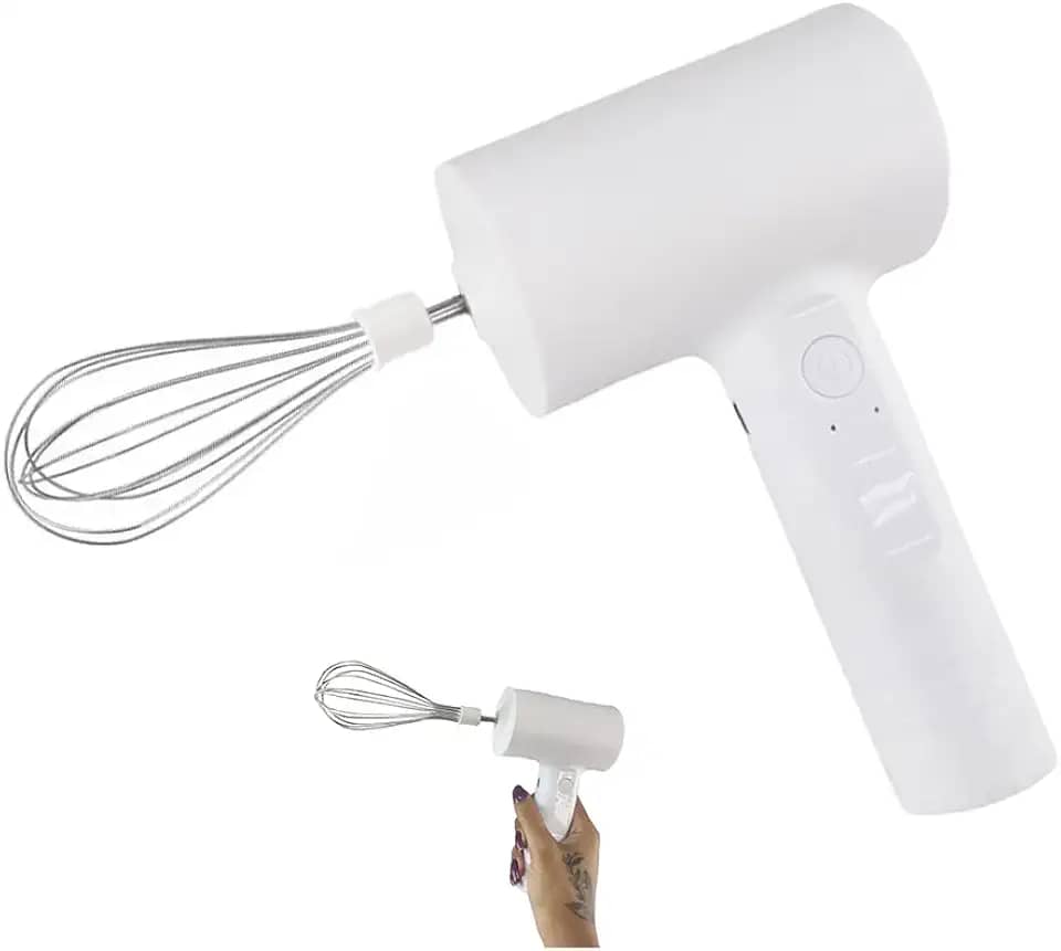 Mixer de Mao Multifuncional Batedor USB Alta Velocidade Misturador Sem Fio Bolo Doces Confeitaria Cozinha Potente Portatil