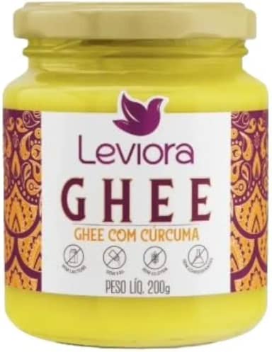 Manteiga Ghee com Cúrcuma Sem Lactose Leviora 200g