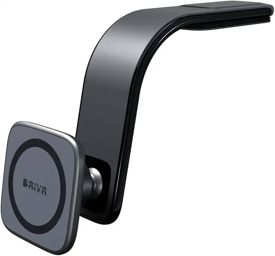 Suporte De Telefone Celular Veicular Magnético Para Carro Painel Parabrisa Ímã Magsafe Qi2 360º Flexível DRIVR