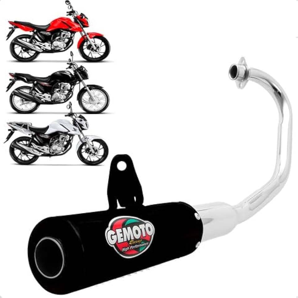 Escapamento Racing Fan Titan 160 2018 Até 2025 (Preto)