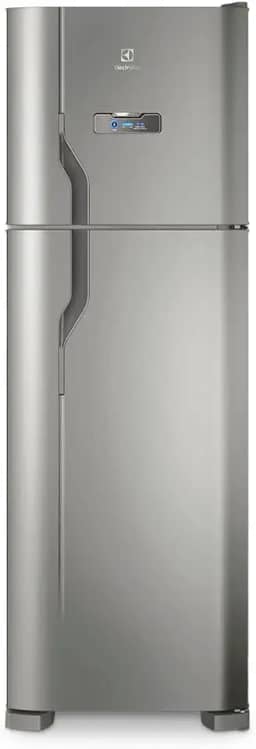 Geladeira Electrolux Frost Free 371L Turbo Congelamento Duplex Cor Inox (DFX41) 127V