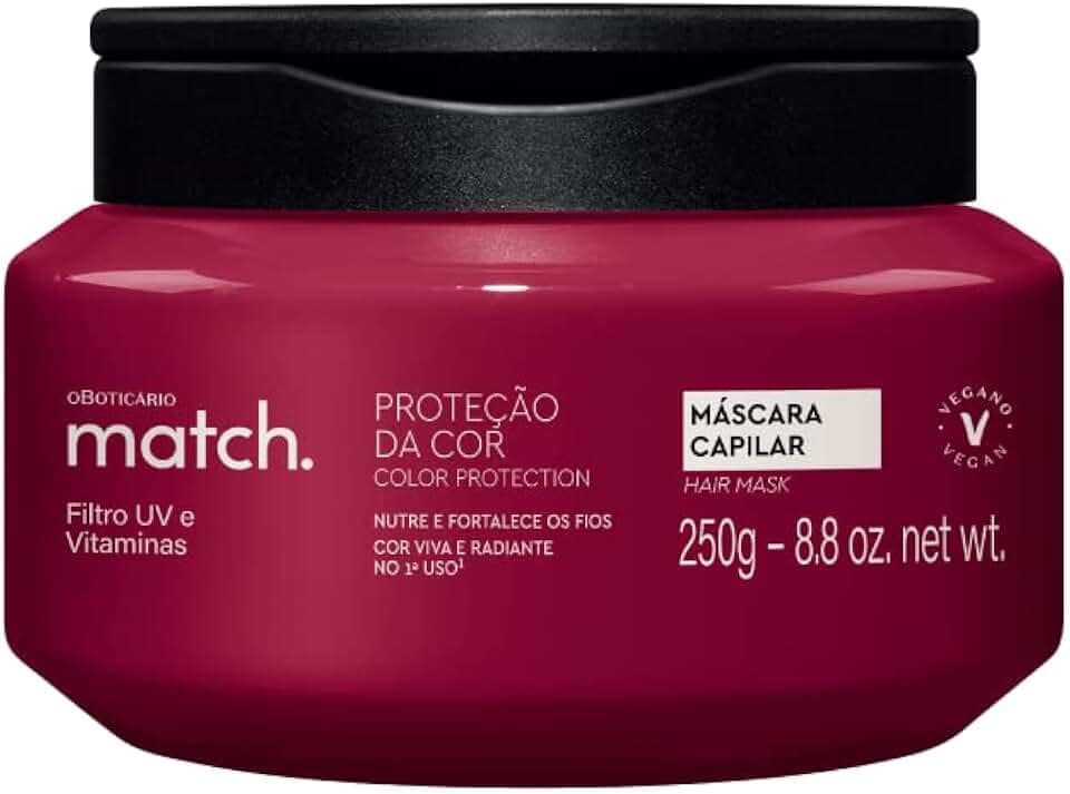 O BOTICARIO MATCH MÁSCARA CAPILAR PROTEÇÃO DA COR 250g