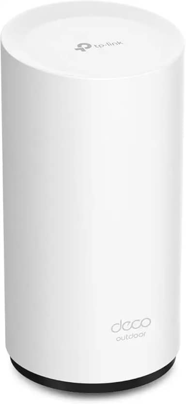 TP-Link Deco Outdoor Mesh WiFi (Deco X50-Outdoor), AX3000 Dual Band WiFi 6 Mesh, 2 Gigabit PoE Ports, 802.3at PoE+, à prova de intempéries, funciona com todas as opções de tela Deco WiFi, poste