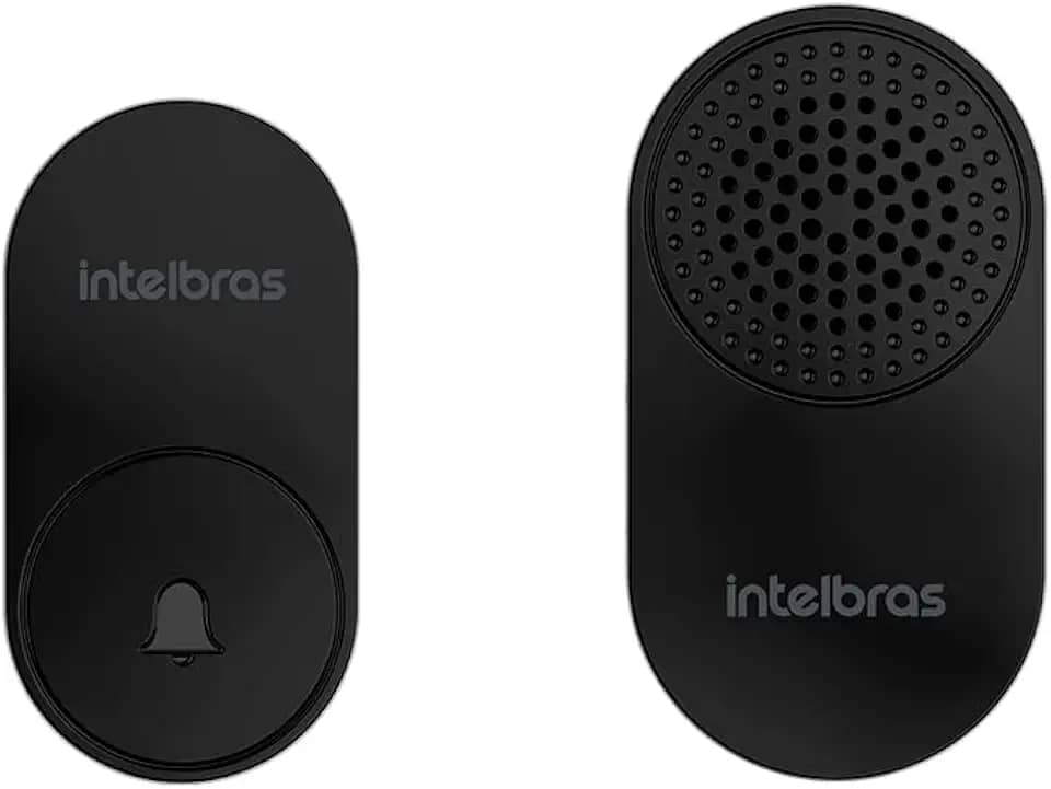 Campainha sem Fio e sem Bateria CIK 102 Preta Intelbras