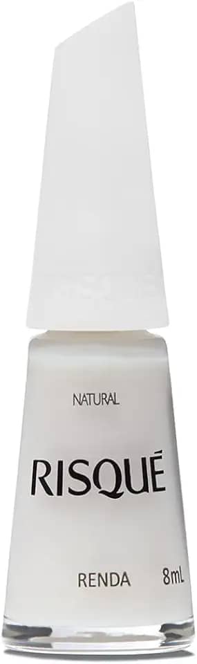 Risqué Esmalte Branco Natural Novo Renda 8ml