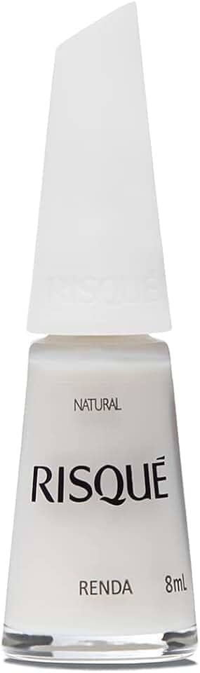 Risqué Esmalte Branco Natural Novo Renda 8ml