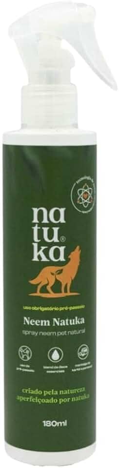 Repelente Spray Neem Pet Natural Natuka Para Cães E Gatos