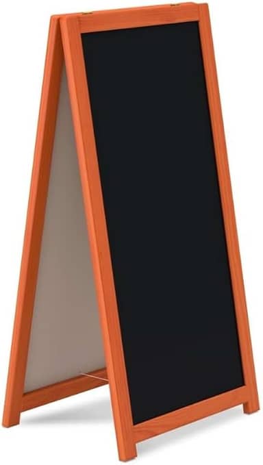 Cavalete de Calçada Propaganda Restaurante Quadro Negro 100x60cm para Rua, Giz Colorido