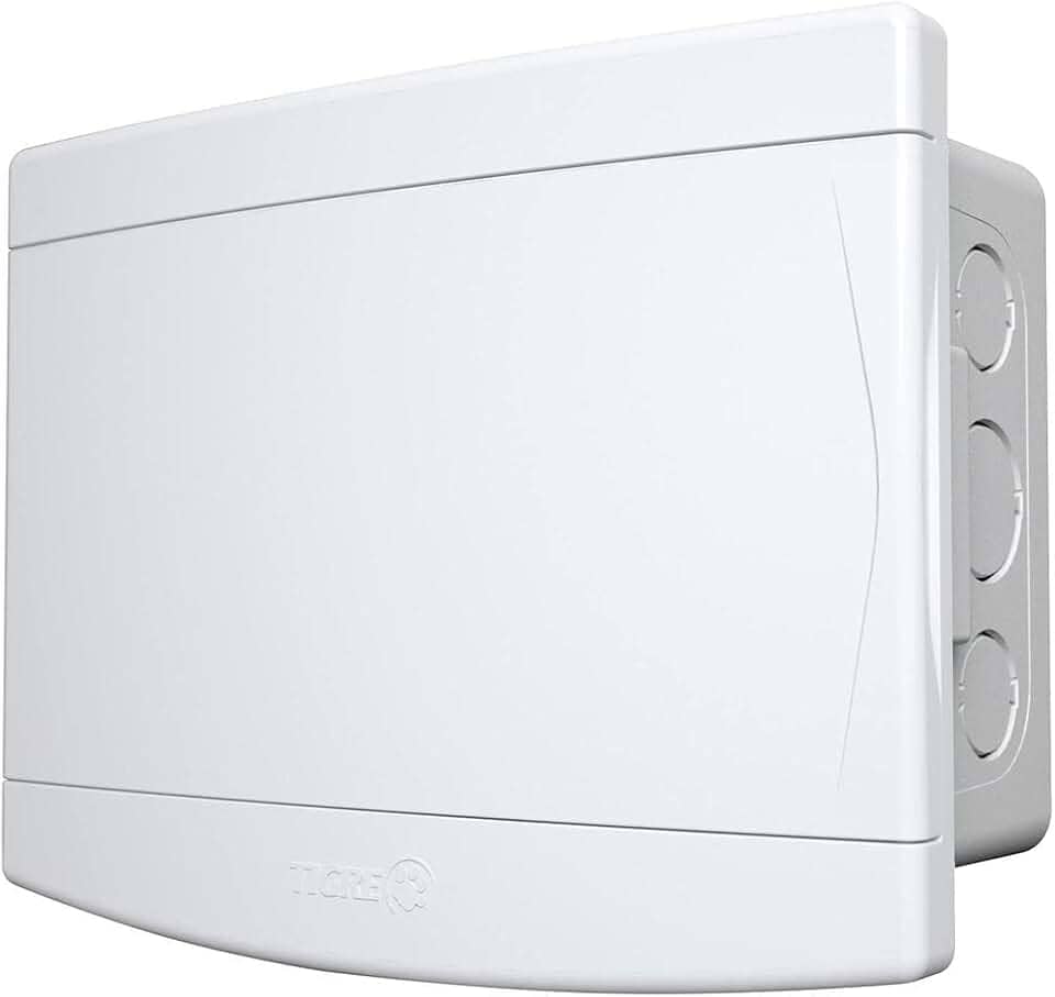 Quadro de Distribuição Embutir Para 6/8 Disjuntores Sem Barramento Porta Branca - 33.04.698.7 - TIGRE