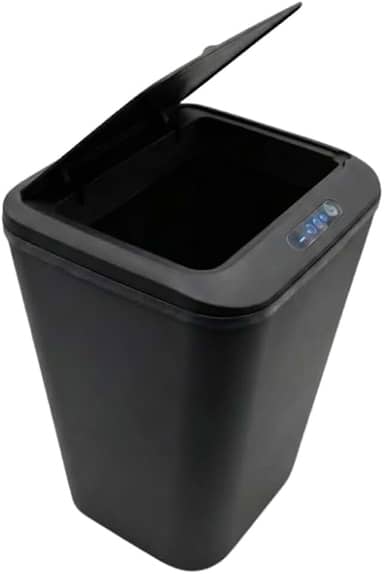 Kirk Lixeira Automática Inteligente com Sensor de Aproximação 18L | Abertura Sem Toque, Design Moderno Minimalista, Vedação Anti-Odor | Silenciosa para Banheiro, Cozinha e Escritório