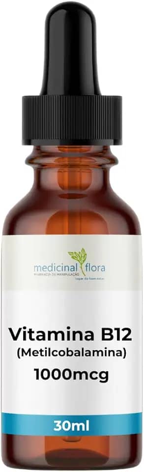 Vitamina B12 Metilcobalamina 1000mcg Sublingual Morango - 30ml