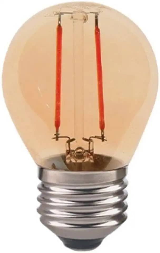 Lâmpada Retrô Bolinha G45, 2W, Luz âmbar 2200K, soquete E27, Bivolt, Avant