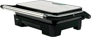 Grill Asteria Compact Mallory Grill multifunção, Luzes indicadoras de funcionamento, Alça com toque-frio e Trava de segurança 127V