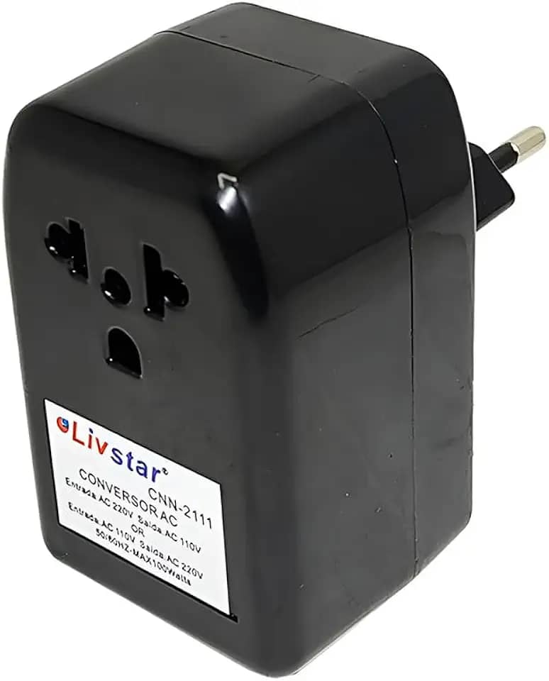 Conversor de Voltagem Flex Plus, Para Aparelhos de até 100W, Bivolt 110V/220V, Compacto para Viagens