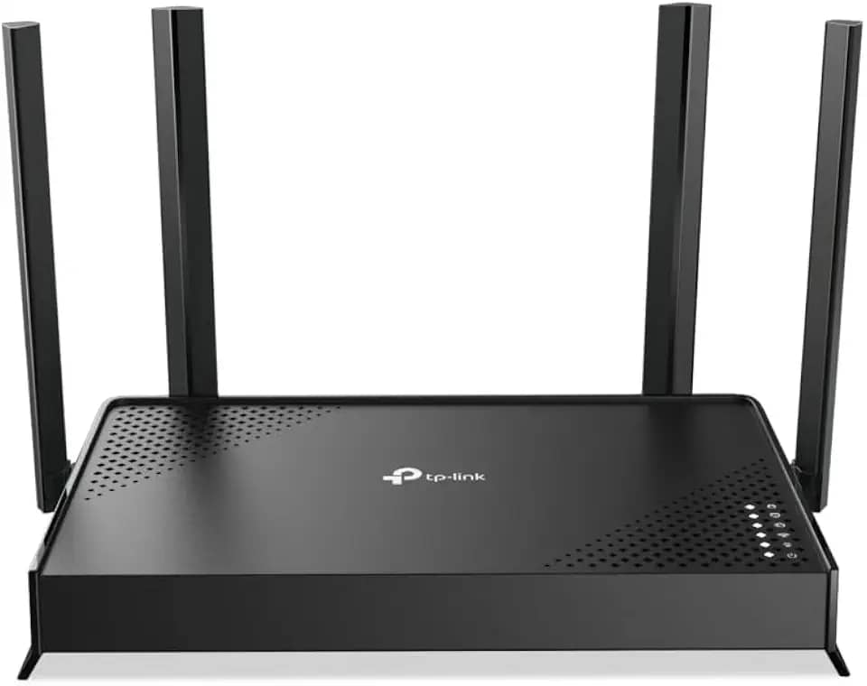TP-Link Archer BE220 WiFi 7, 3,6 Gbps, banda dupla, 1 x 1 G WAN + 4 x 1 G LAN, 4 antenas, EasyMesh, HomeShield, compatível com todos os ISPs