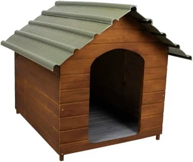 Casa Casinha De Cachorro Telhado Ecológico Extra Gigante N7 (Cerejeira)