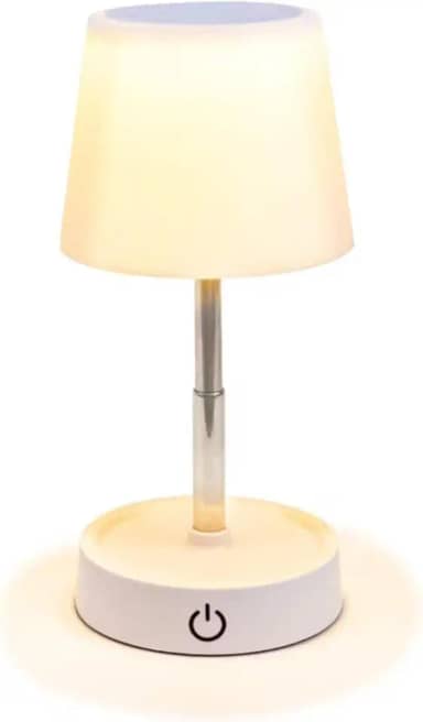 Abajur de Mesa LED Moderno, Luminária Retrátil Para Quarto, Luz Amarela Quente Para Sono e Ambientes, Touch Brilho Ajustavél