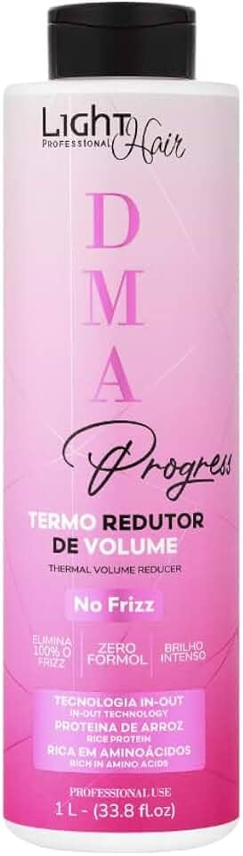 Light Hair DMA Selagem Termo Redutor de Volume 1 Litro | Alinhamento Capilar, Nutrição e Proteção da Cor
