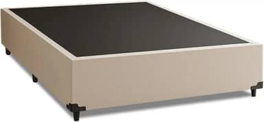 Cama Box Casal 1,38m com 38cm de Altura Suede Prince Bege