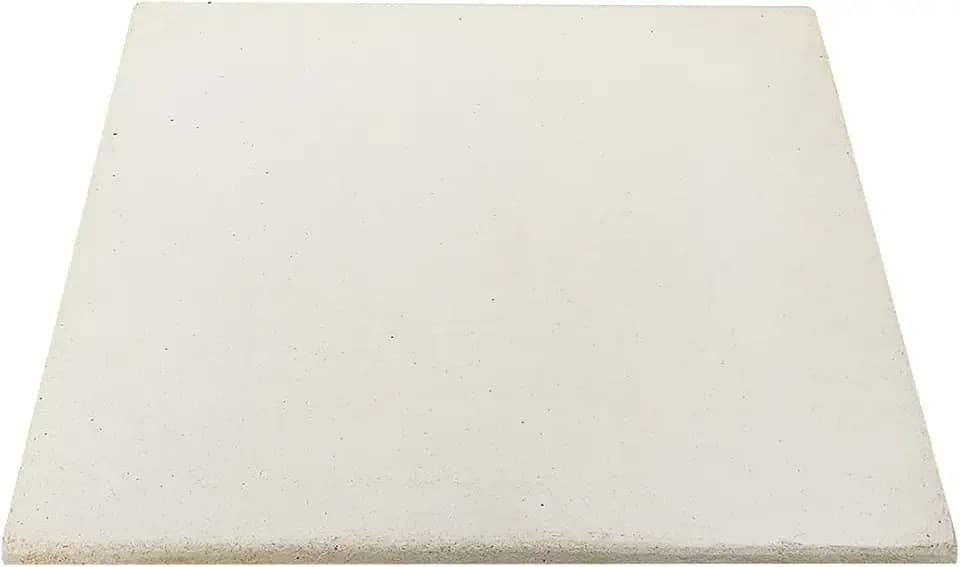 Pedra Refratária Quadrada 40x40cm para Pizza 12mm Reforçada para Forno e Churrasqueira