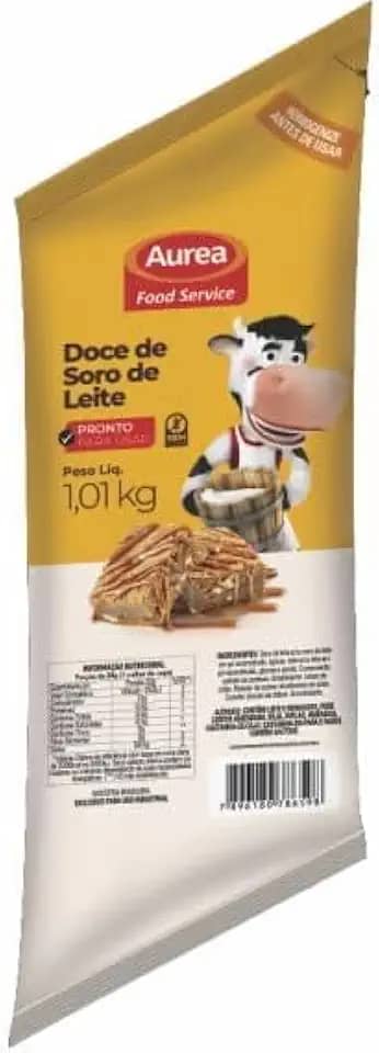 Doce de leite e soro de leite bisnaga 1,01kg aurea
