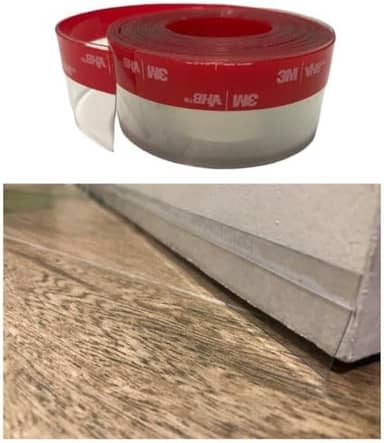 Veda Fresta de Porta e Portão Rodinho contra Insetos Aguas de Chuvas Pó Som odores 5mt X 4,5 Cm Altura Transparente