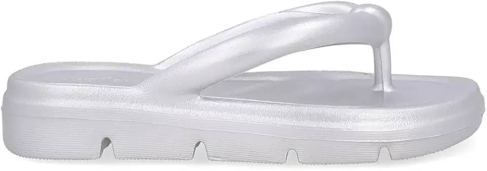 Chinelo Usaflex Dedo Poofy Metalizado Ouro Ligth 34