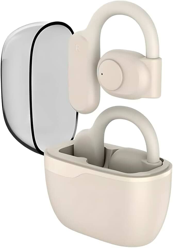 Fone de Ouvido Condução Óssea TWS cancelamento de ruído, Bluetooth 5.2, 35H, IPX5 à prova d'água - Compatível com Apple, iPhone 15 14,13,12,11 (Pro, Pro Max)/XS/XR/XS/X/8 (Plus), iWatch PEI853