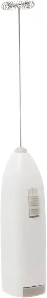 LYOR - Mini Mixer Misturador Elétrico para Bebidas - Inox e Plástico Branco - Eficiente e Compacto para Batidas e Misturas Rápidas