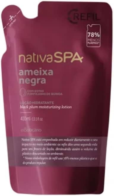O BOTICARIO NATIVA SPA HIDRATANTE AMEIXA NEGRA REFIL 400ml