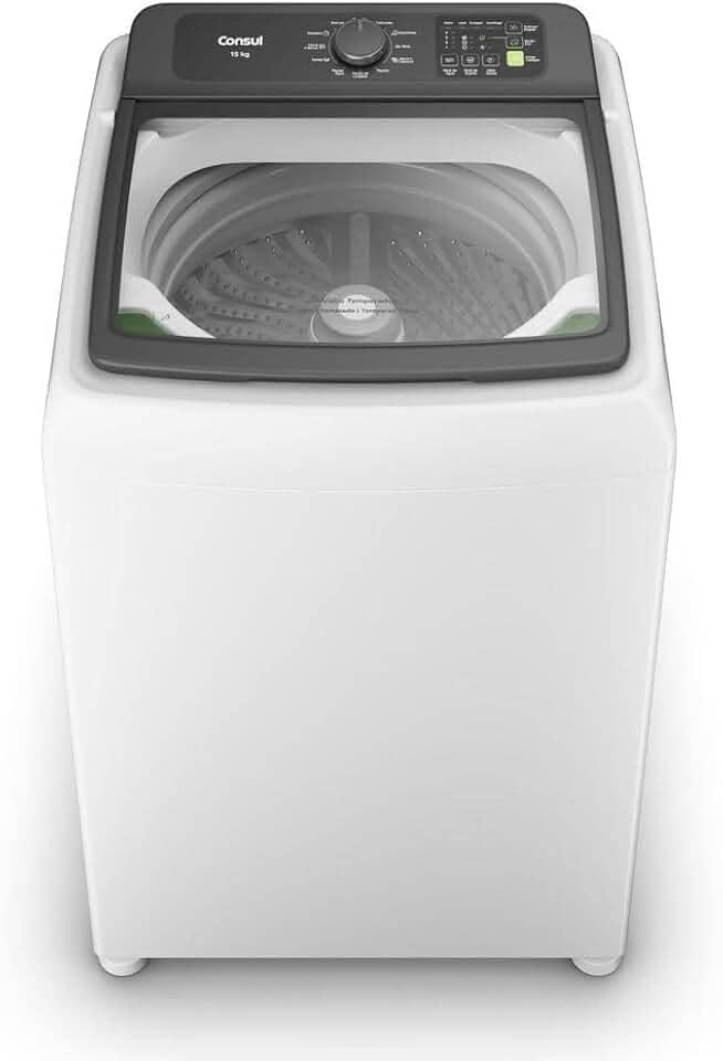 Máquina De Lavar Consul 15kg Com Modo Eco Branca CWN15AB - 220V