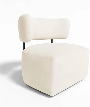 Poltrona Decorativa Orgânica Maya Bouclê - Pallazio