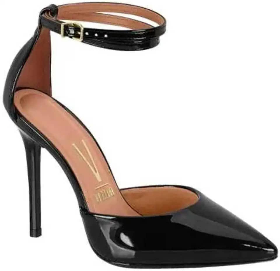 Sapato Feminino Vizzano Scarpin Verniz Preto 38