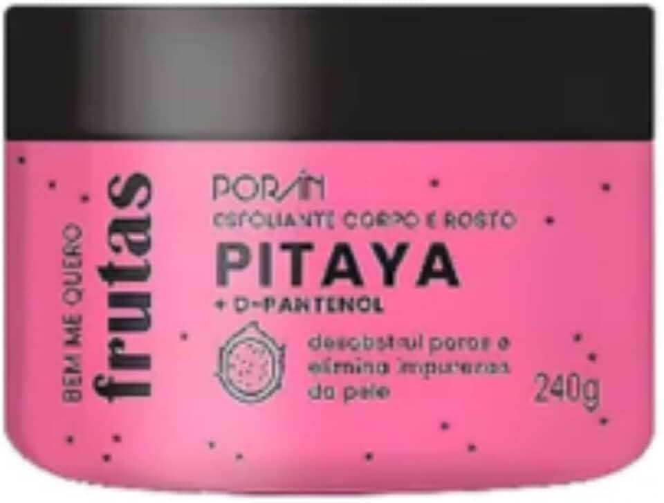 Esfoliante Corporal e Facial Poran Pitaya 240g - Pele Renovada e Suave - PR210
