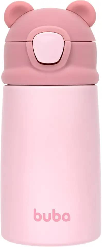 Buba, Copo Térmico Parede Dupla Ursinho Rosa