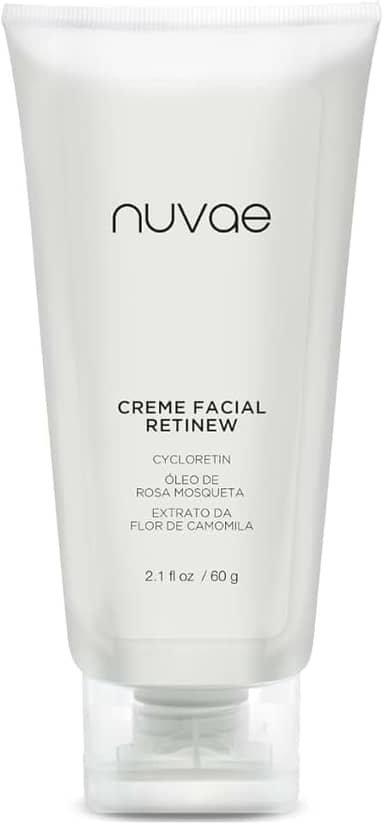 Creme Facial Anti-idade Nuvae Retinew Com Cycloretin, Óleo de Rosa Mosqueta, Extrato da Flor de Camomila