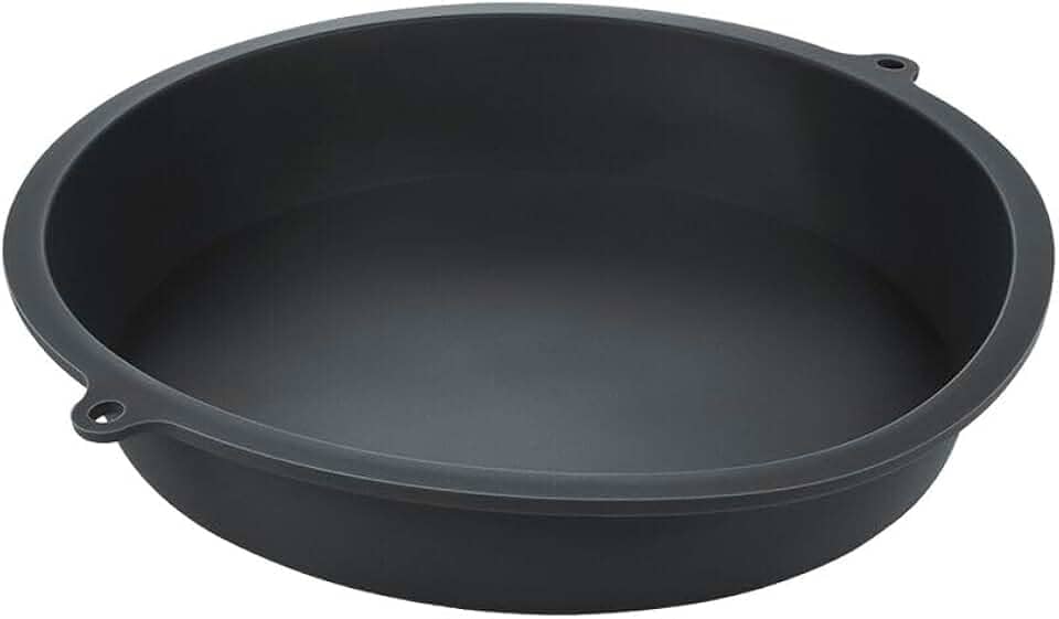 Forma para Bolo Redonda de Silicone Antiaderente | Assadeira Flexível 24cm | Molde Reutilizável para Forno e Micro-ondas | Fácil de Desenformar