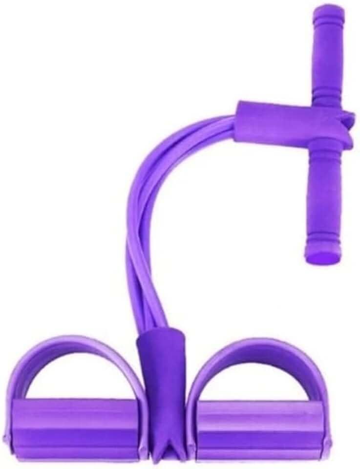 Extensor Tensão Forte Faixa Elástica 2 Elásticos Exercícios Treino Academia Ginástica aparelho abdominal elástico para exercício