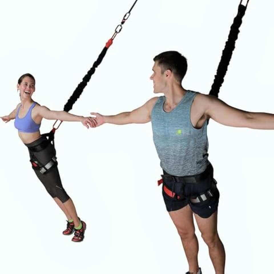 Kit Bungee Dance Completo, Equipamento de Treino Suspenso, Preto