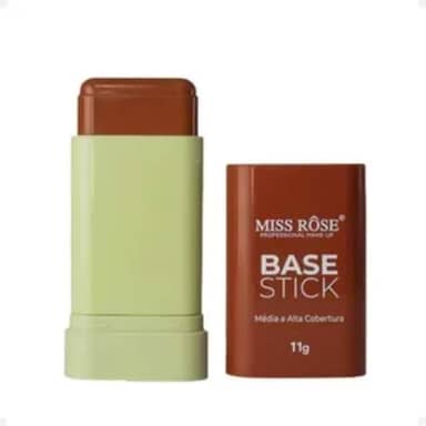 Base Stick Miss Rôse – Média a Alta Cobertura | Acabamento natural, fácil aplicação e longa duração