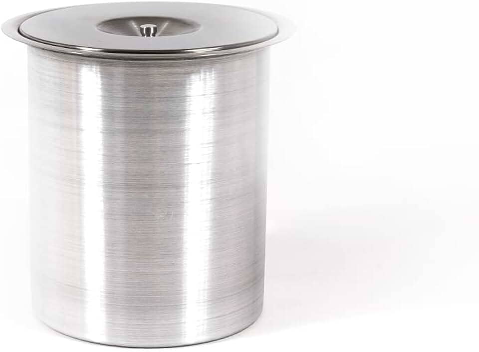 Lixeira Pia Cozinha Embutir Granito Inox Alumínio Luxo 5 Lts